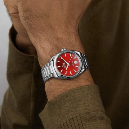 Omega Seamaster Aqua Terra 150m Co-Axial Master Chronometer 38mm Orologio Unisex Rosso Terracotta O22010382013003 - immagine 2
