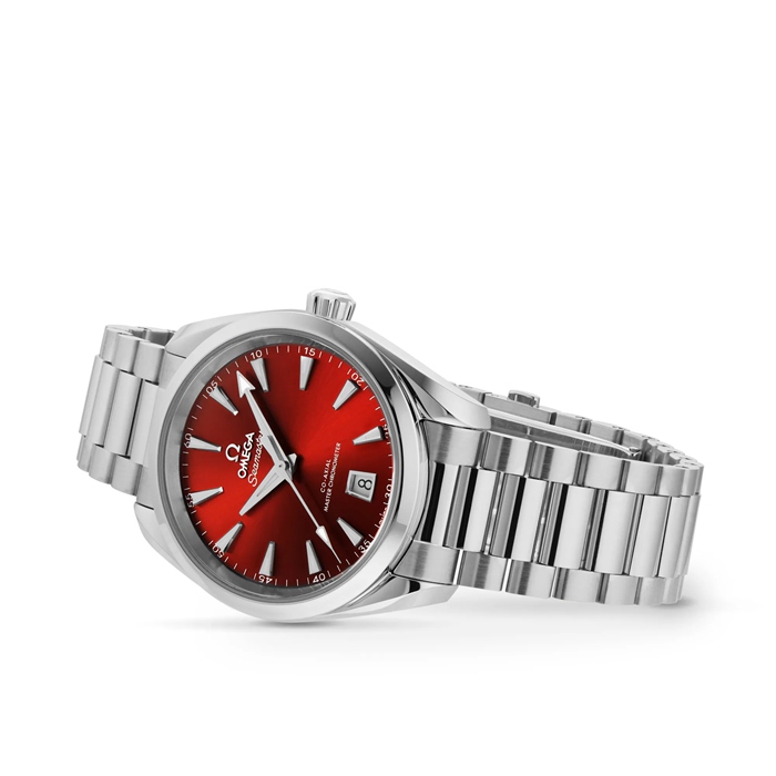 Omega Seamaster Aqua Terra 150m Co-Axial Master Chronometer 38mm Orologio Unisex Rosso Terracotta O22010382013003 - immagine 3