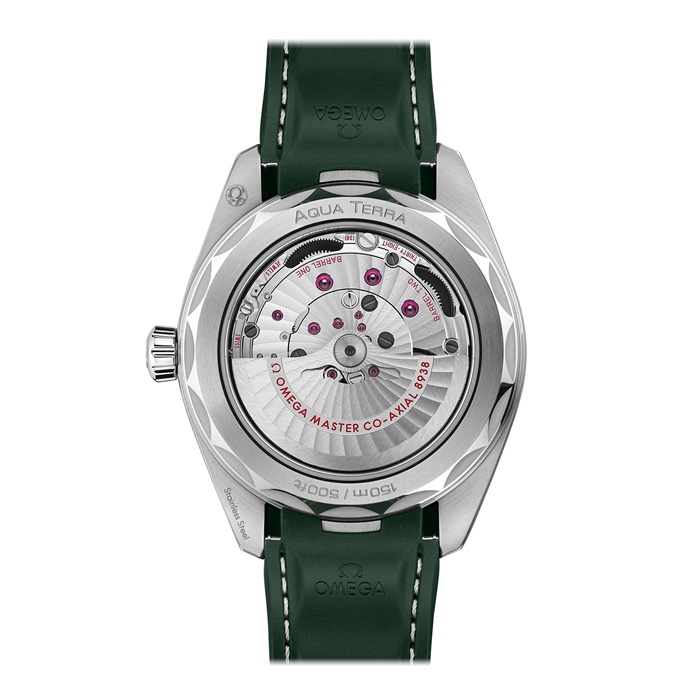Omega Seamaster Aqua Terra 150m Co Axial Master Chronometer GMT Worldtimer Orologio Uomo 43mm Gomma Verde O22032432210001 - immagine 2