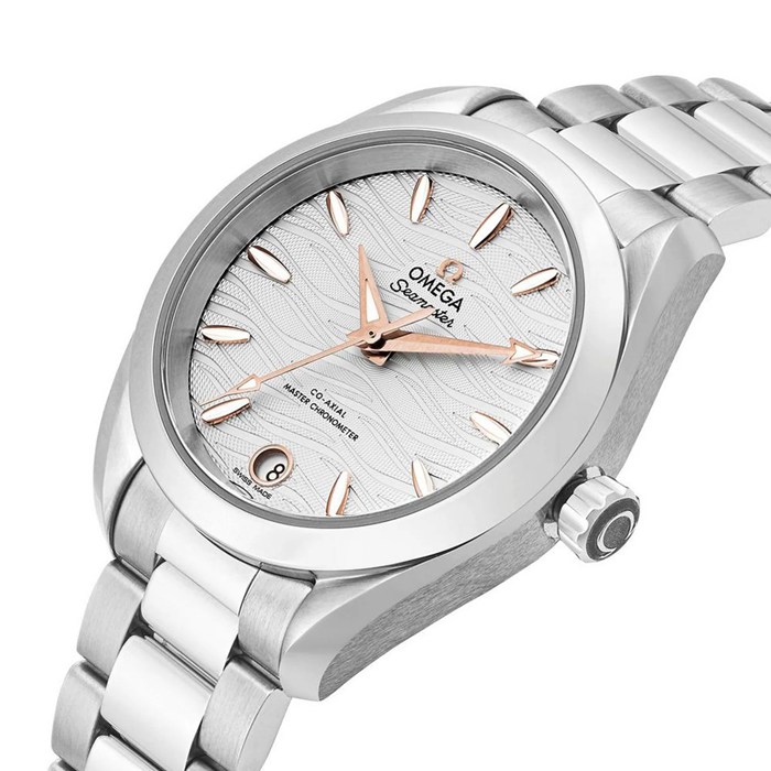 Omega Seamaster Aqua Terra Co-Axial Master Chronometer 34mm Orologio da donna O22010342002001 - immagine 3