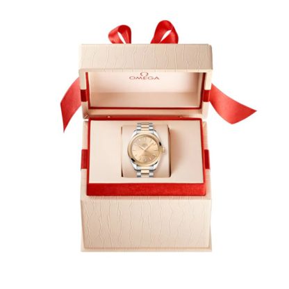 Omega Seamaster Aqua Terra Shades 34 Mm Acciaio - Moonshine™ Oro su Acciaio - Moonshine™ Oro O22020342008001 - immagine 3