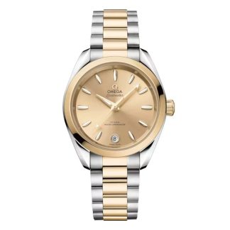 Omega Seamaster Aqua Terra Shades 34 Mm Acciaio - Moonshine™ Oro su Acciaio - Moonshine™ Oro O22020342008001