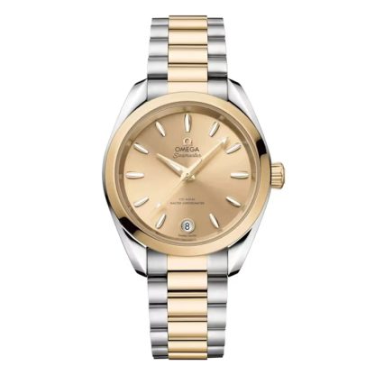 Omega Seamaster Aqua Terra Shades 34 Mm Acciaio - Moonshine™ Oro su Acciaio - Moonshine™ Oro O22020342008001