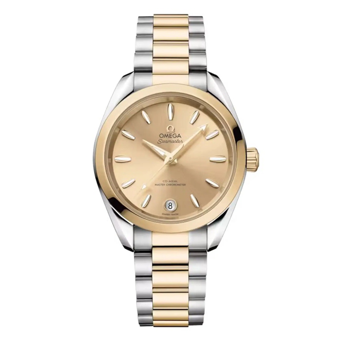 Omega Seamaster Aqua Terra Shades 34 Mm Acciaio - Moonshine™ Oro su Acciaio - Moonshine™ Oro O22020342008001
