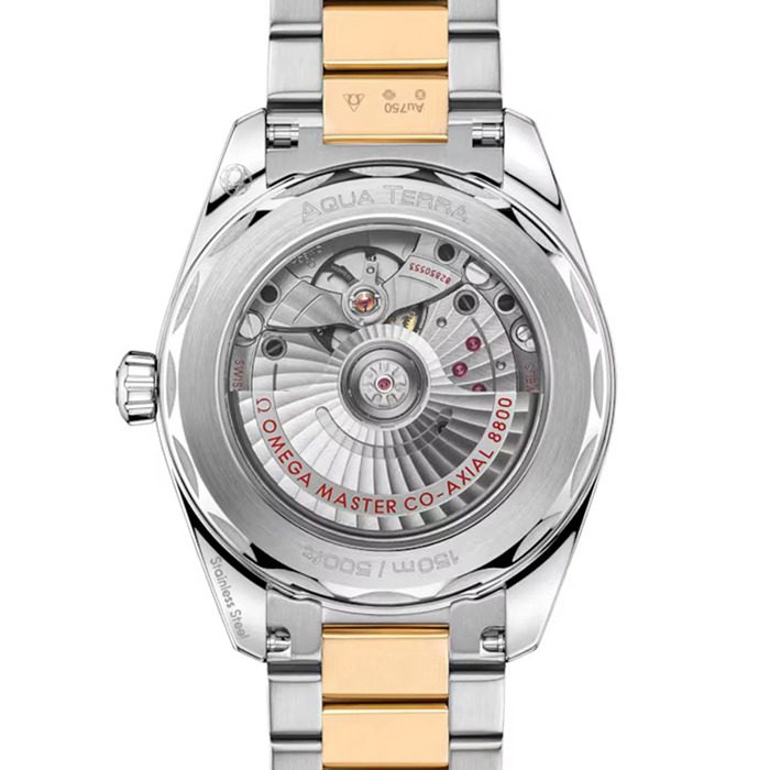 Omega Seamaster Aqua Terra Shades 38mm Acciaio - Oro Moonshine™ su Acciaio - Oro Moonshine™ O22020382002002 - immagine 2
