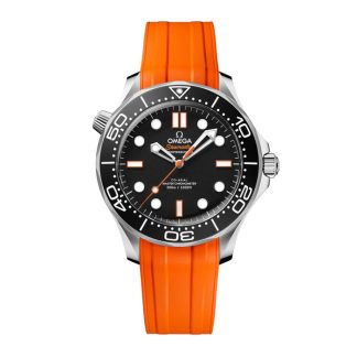 Omega Seamaster Diver 300 Automatic 42mm Orologio Uomo Gomma Arancione O21032422001006