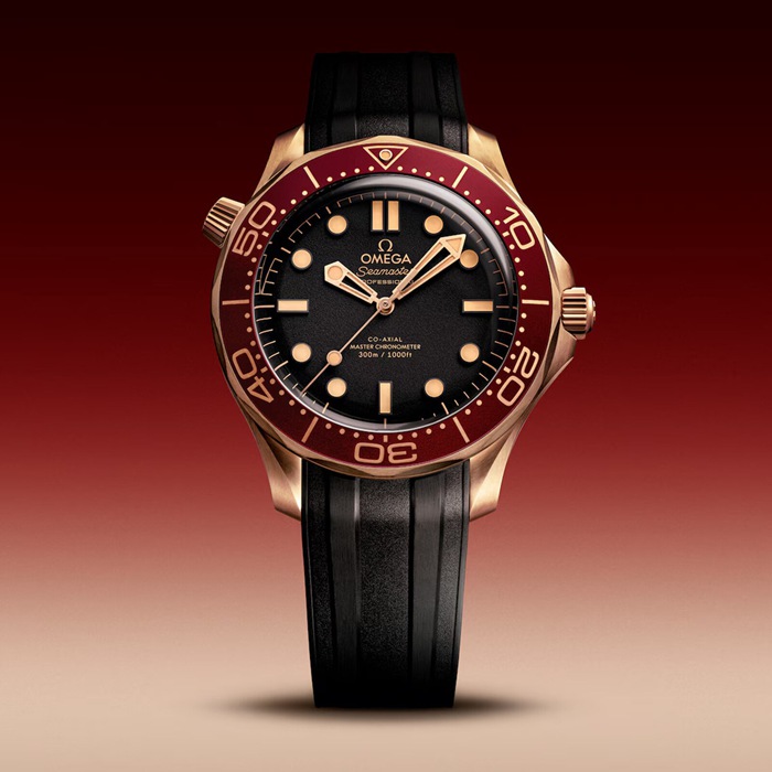 Omega Seamaster Diver 300M 42mm Orologio Uomo Cinturino in Gomma Nera O21092422001003 - immagine 5