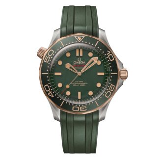 Omega Seamaster Diver 300M 42mm Orologio Uomo Gomma Verde O21092422010001