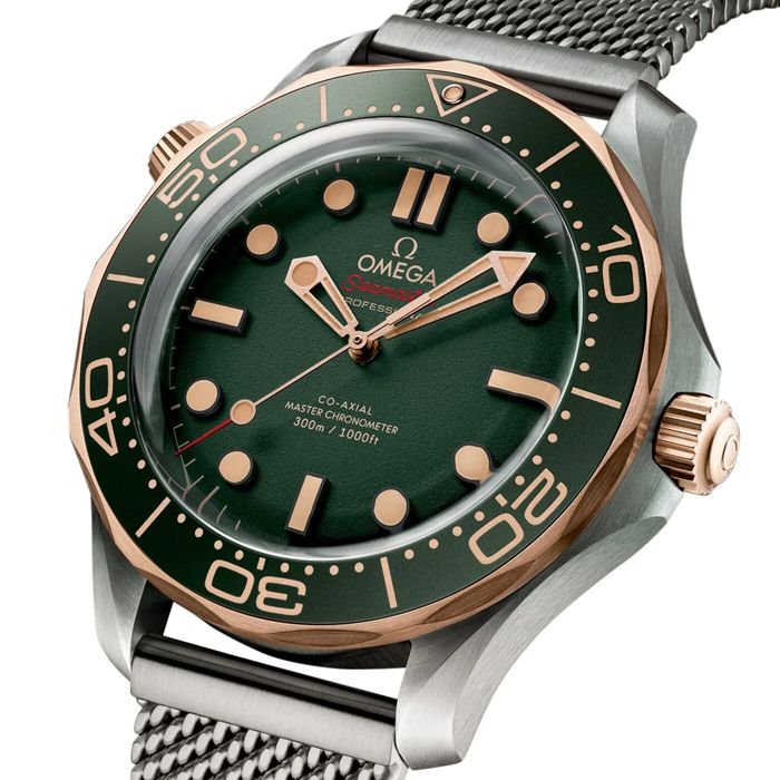 Omega Seamaster Diver 300M 42mm Titanio Uomo Orologio Verde O21090422010001 - immagine 2