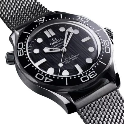 Omega Seamaster Diver 300M Quadrante Nero 42mm Orologio Automatico Uomo O21030422001010 - immagine 4
