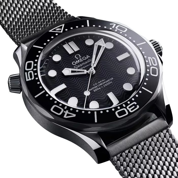 Omega Seamaster Diver 300M Quadrante Nero 42mm Orologio Automatico Uomo O21030422001010 - immagine 4