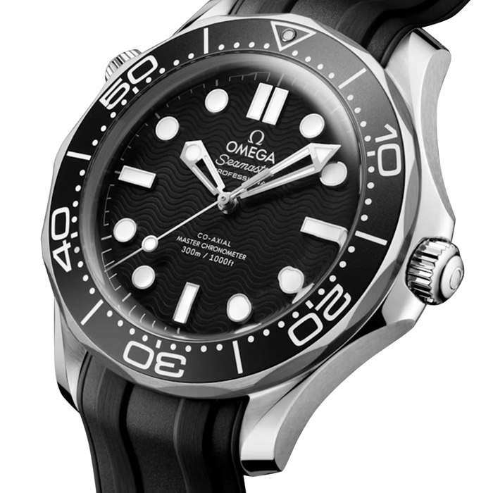 Omega Seamaster Diver 300M Quadrante Nero 42mm Orologio Automatico Uomo O21032422001003 - immagine 3
