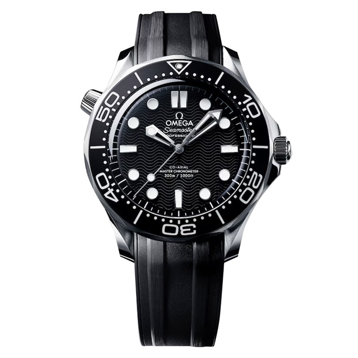 Omega Seamaster Diver 300M Quadrante Nero 42mm Orologio Automatico Uomo O21032422001003 - immagine 5