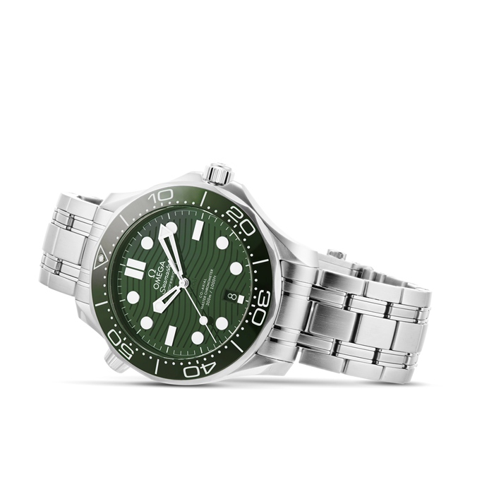 Omega Seamaster Diver 300m Co-Axial Master Chronometer 42mm Orologio Uomo Verde O21030422010001 - immagine 3