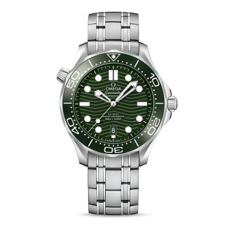 Omega Seamaster Diver 300m Co-Axial Master Chronometer 42mm Orologio Uomo Verde O21030422010001