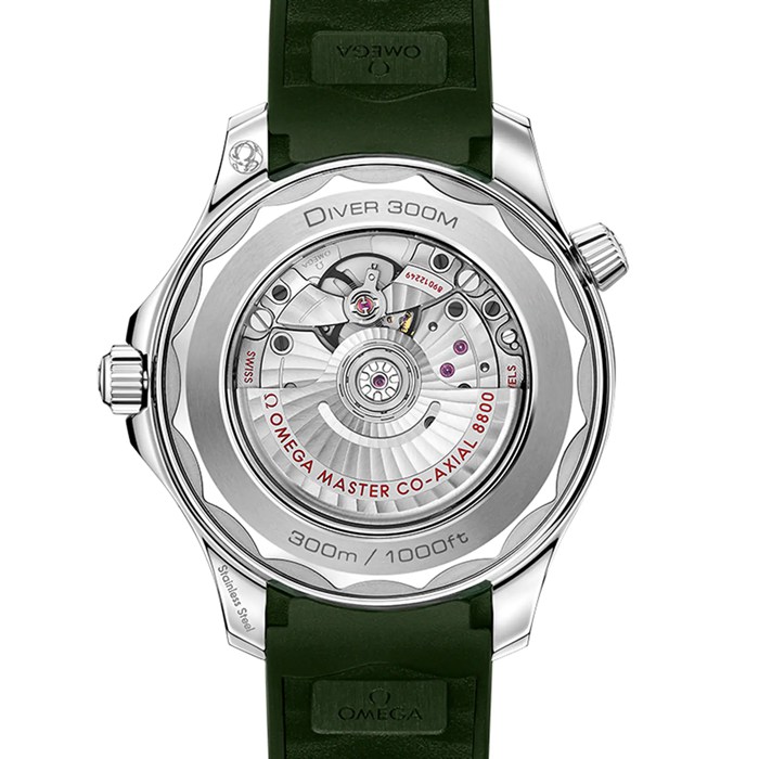 Omega Seamaster Diver 300m Co-Axial Master Chronometer 42mm Orologio Uomo Verde O21032422010001 - immagine 2