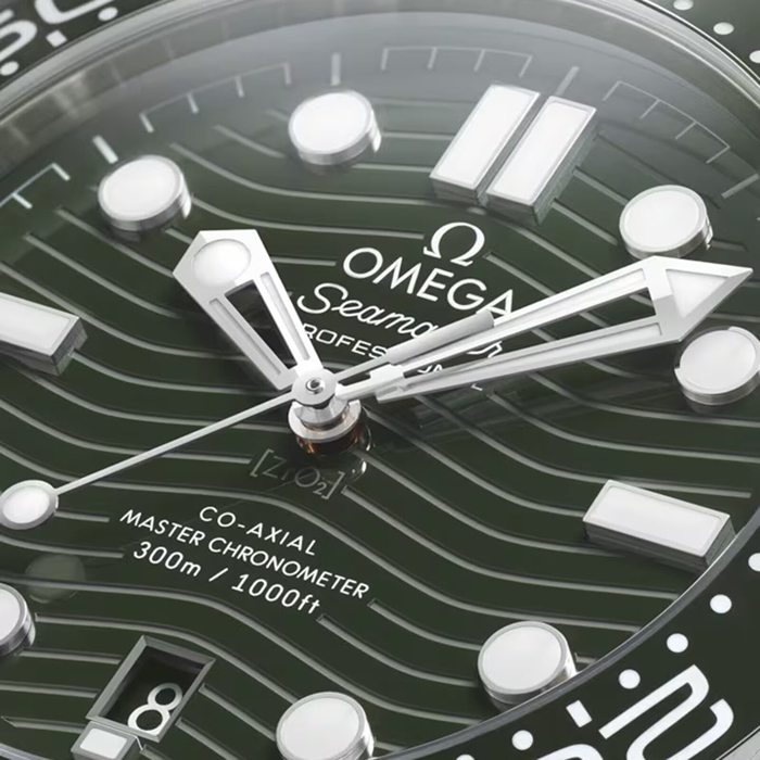 Omega Seamaster Diver 300m Co-Axial Master Chronometer 42mm Orologio Uomo Verde O21032422010001 - immagine 3