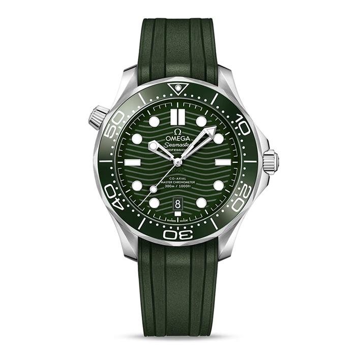Omega Seamaster Diver 300m Co-Axial Master Chronometer 42mm Orologio Uomo Verde O21032422010001