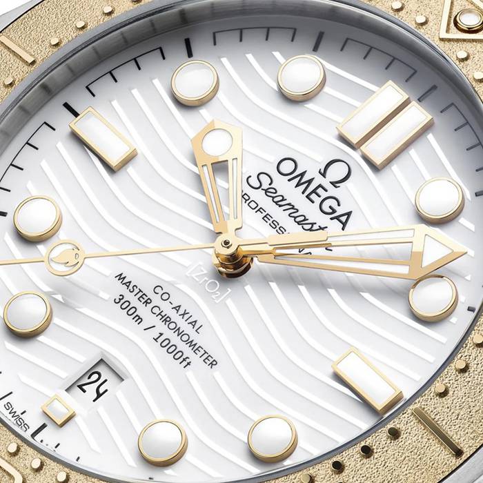 Omega Seamaster Diver 300m Co Axial Master Chronometer Paris 2024 42mm Uomo Orologio Bianco O52221422004001 - immagine 4