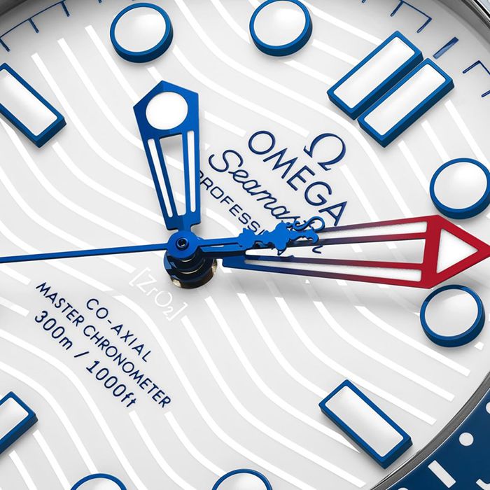 Omega Seamaster Diver Americas Cup 300m 42mm Uomo Orologio Cinturino in gomma bianca O21032422004002 - immagine 3