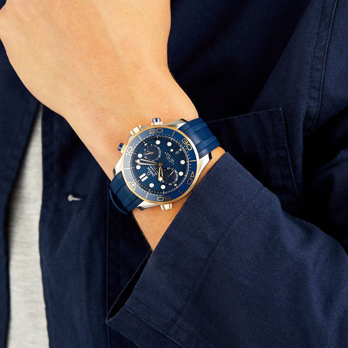 Omega Seamaster Diver Cronografo Co-Axial 44mm Orologio Uomo O21022445103001 - immagine 3