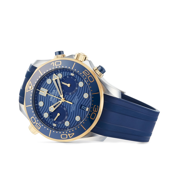 Omega Seamaster Diver Cronografo Co-Axial 44mm Orologio Uomo O21022445103001 - immagine 4