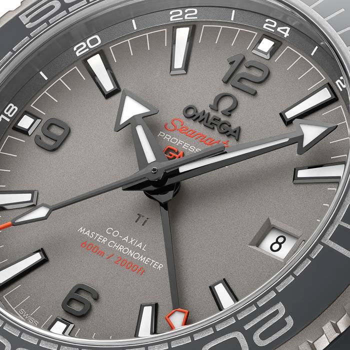 Omega Seamaster Planet Ocean 600M Co-Axial Master Chronometer GMT 45.5mm Uomo Orologio Grigio O21592462299002 - immagine 5