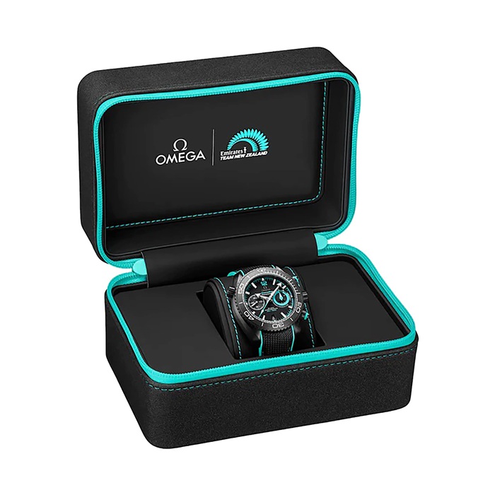 Omega Seamaster Planet Ocean 600m Co-Axial Master Chronometer Chronograph 45.5mm ETNZ Deep Black Orologio Uomo O21592465101003 - immagine 3