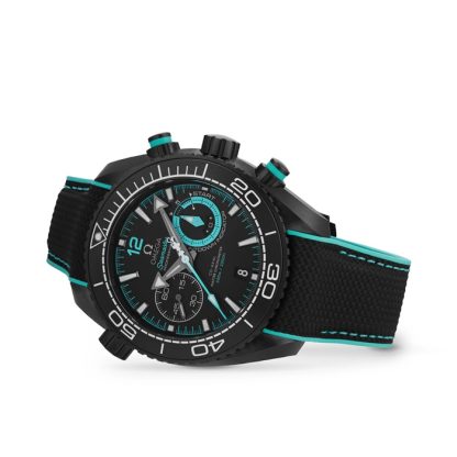 Omega Seamaster Planet Ocean 600m Co-Axial Master Chronometer Chronograph 45.5mm ETNZ Deep Black Orologio Uomo O21592465101003 - immagine 4