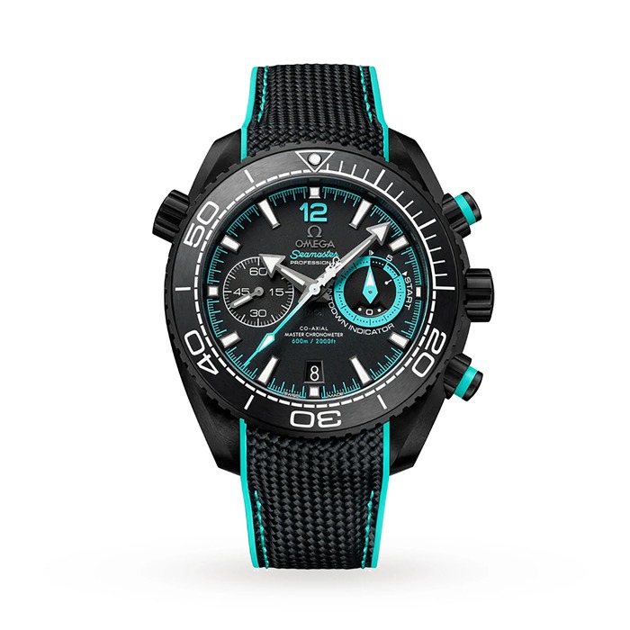Omega Seamaster Planet Ocean 600m Co-Axial Master Chronometer Chronograph 45.5mm ETNZ Deep Black Orologio Uomo O21592465101003