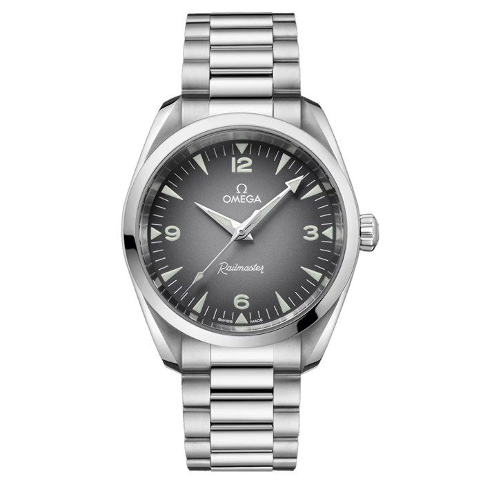 Omega Seamaster Railmaster 38mm Orologio Uomo Grigio O23510382006001