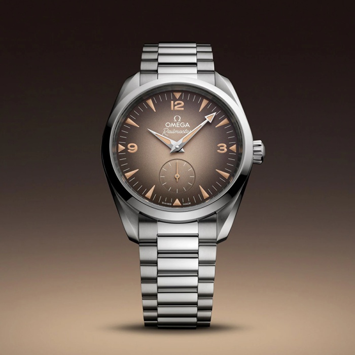 Omega Seamaster Railmaster 38mm Orologio Uomo Marrone O23510382013001 - immagine 4