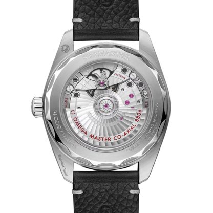 Omega Seamaster Railmaster 38mm Orologio Uomo Pelle Grigia O23512382006001 - immagine 2