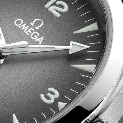 Omega Seamaster Railmaster 38mm Orologio Uomo Pelle Grigia O23512382006001 - immagine 3