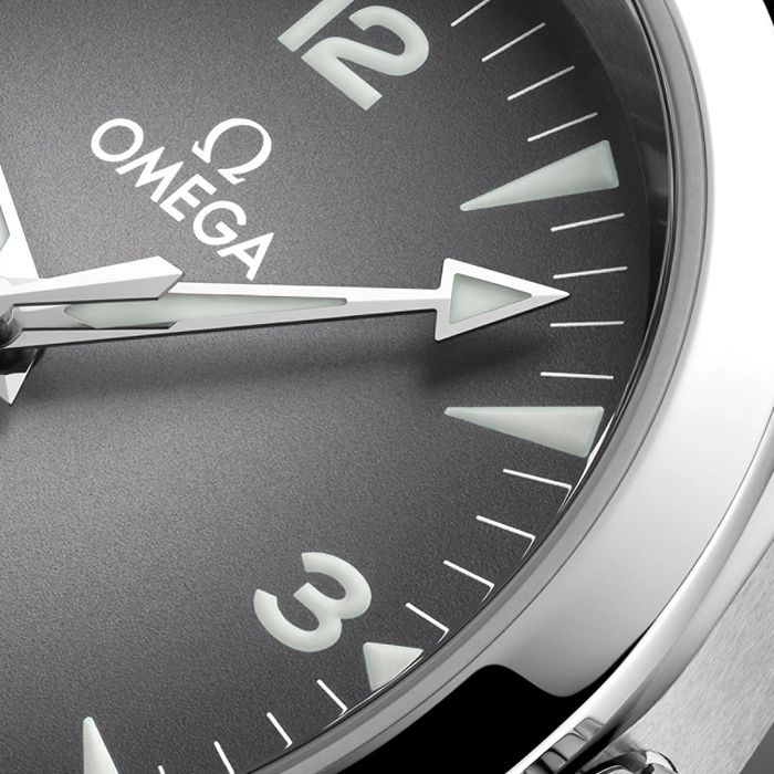 Omega Seamaster Railmaster 38mm Orologio Uomo Pelle Grigia O23512382006001 - immagine 3
