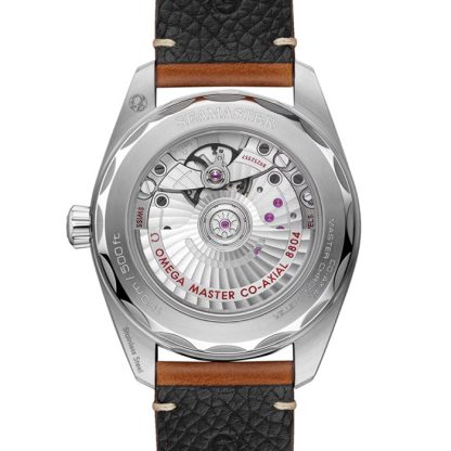 Omega Seamaster Railmaster 38mm Orologio Uomo Pelle Marrone O23512382013001 - immagine 2