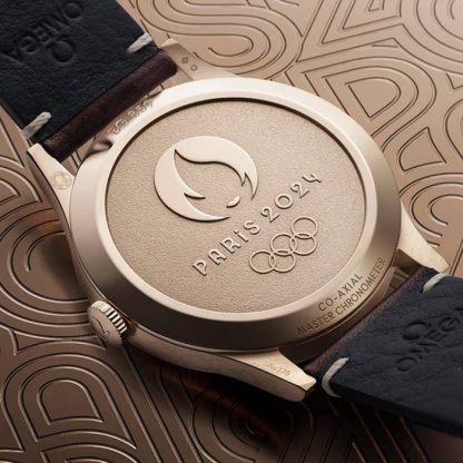 Omega Specialities Paris 2024 Bronze Gold Edition Orologio da uomo 39 mm Argento O52292392199001 - immagine 5