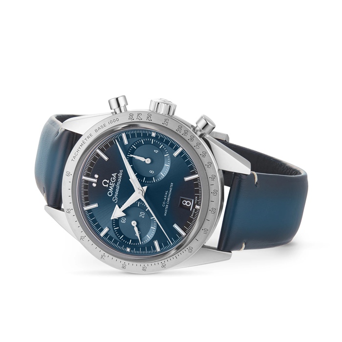 Omega Speedmaster 57 Cronografo Master Assiale Cronometro 40.5mm Orologio Uomo Blu O33212415103001 - immagine 3