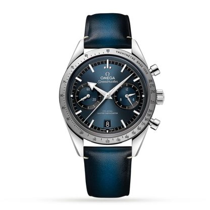 Omega Speedmaster 57 Cronografo Master Assiale Cronometro 40.5mm Orologio Uomo Blu O33212415103001