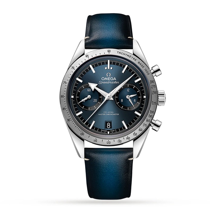 Omega Speedmaster 57 Cronografo Master Assiale Cronometro 40.5mm Orologio Uomo Blu O33212415103001