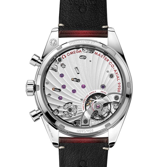 Omega Speedmaster 57 Cronografo Master Assiale Cronometro 40.5mm Orologio Uomo Rosso O33212415111001 - immagine 2