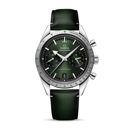 Omega Speedmaster 57 Cronografo Master Assiale Cronometro 40,5 mm Orologio Uomo Verde O33212415110001