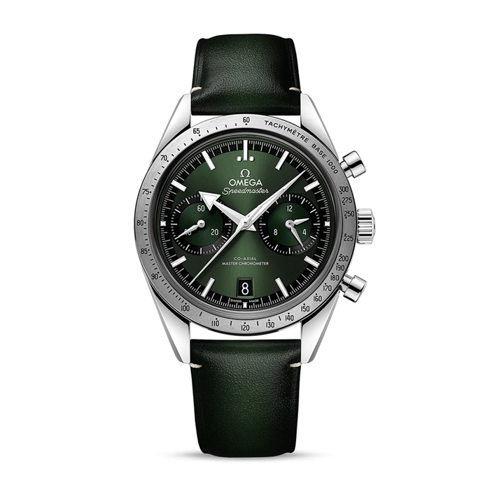 Omega Speedmaster 57 Cronografo Master Assiale Cronometro 40,5 mm Orologio Uomo Verde O33212415110001