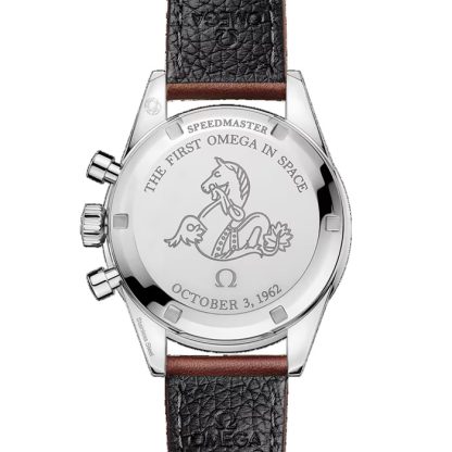 Omega Speedmaster Anniversary Series 40mm Orologio da uomo blu - cinturino in pelle marrone O31032405006002 - immagine 4