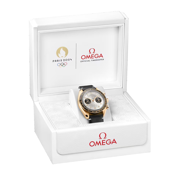 Omega Speedmaster Cronoscopio Olimpiadi di Parigi 2024 Orologio da uomo 43 mm Oro scuro O52262435102001 - immagine 5