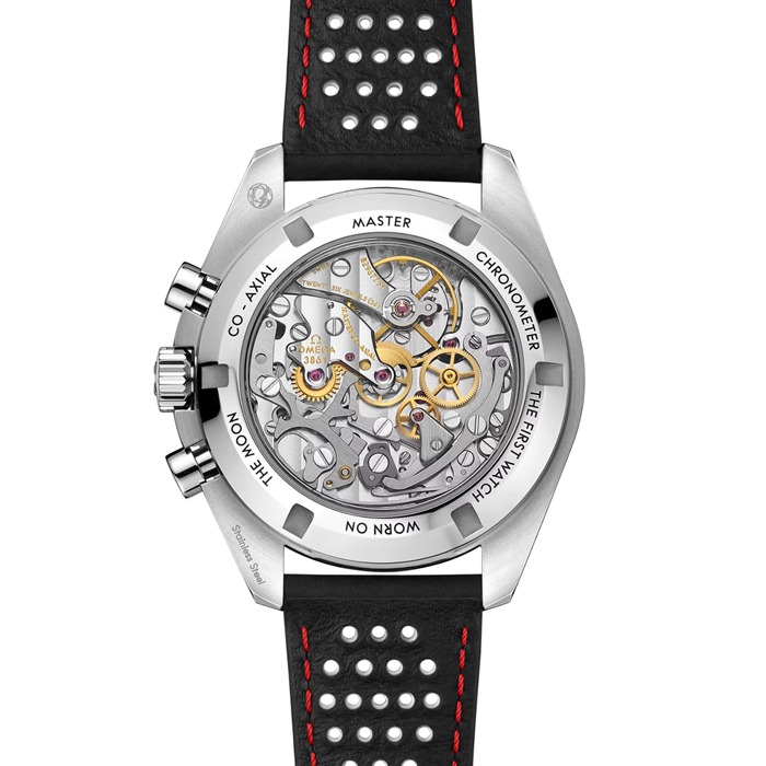 Omega Speedmaster Moonwatch Professional 42mm Orologio Uomo Gomma Bianca O31032425004002 - immagine 3