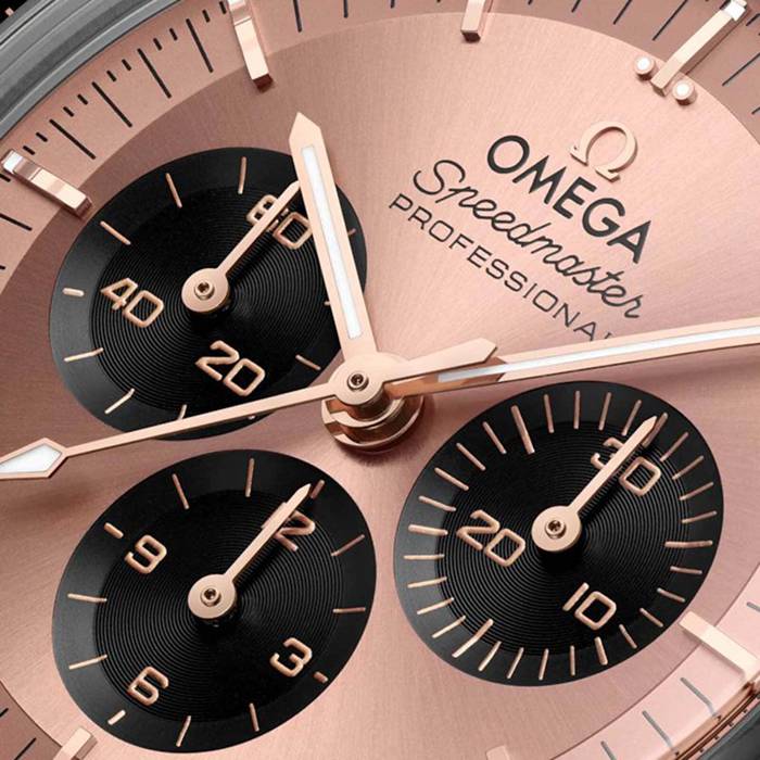 Omega Speedmaster Moonwatch Professional 42mm Orologio Uomo Oro Sedna O31020425099001 - immagine 3