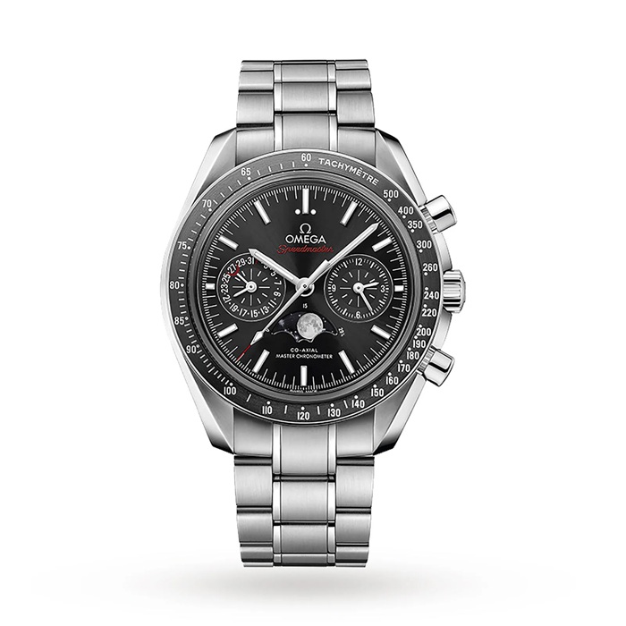 Omega Speedmaster Uomo 44,25 mm Co-Axial Automatic Moonphase Watch O30430445201001