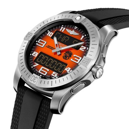 Orologio Breitling Aerospace B70 Orbiter 25th Anniversary 43mm Uomo Gomma Arancione EB70101A1O1S1 - immagine 3