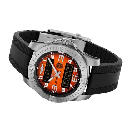 Orologio Breitling Aerospace B70 Orbiter 25th Anniversary 43mm Uomo Gomma Arancione EB70101A1O1S1 - immagine 4